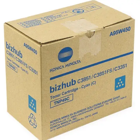 Toner Konica Minolta TNP-49C Cyan do drukarek (Oryginalny) [13k]